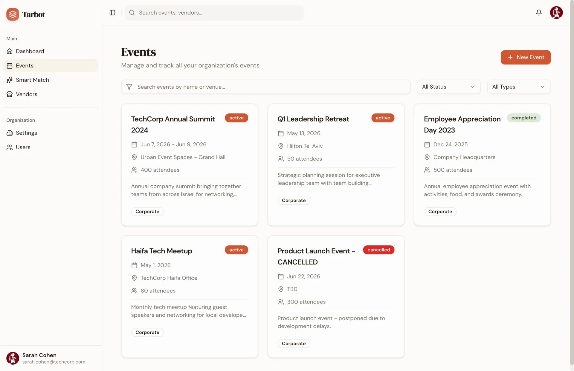 Booking System app built with Creatr